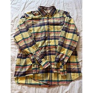 Rough Stock Parkerville Slim Men's Plaid Cotton Button-Down Western Shirt M